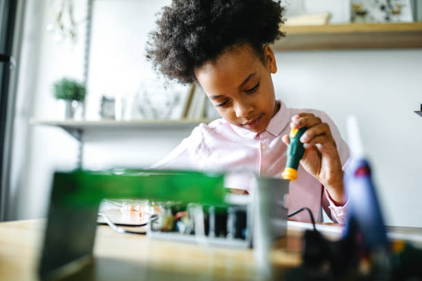 stem student with project