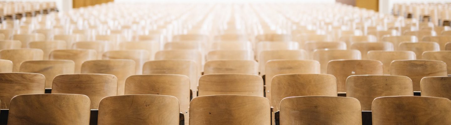 seats in empty classroom