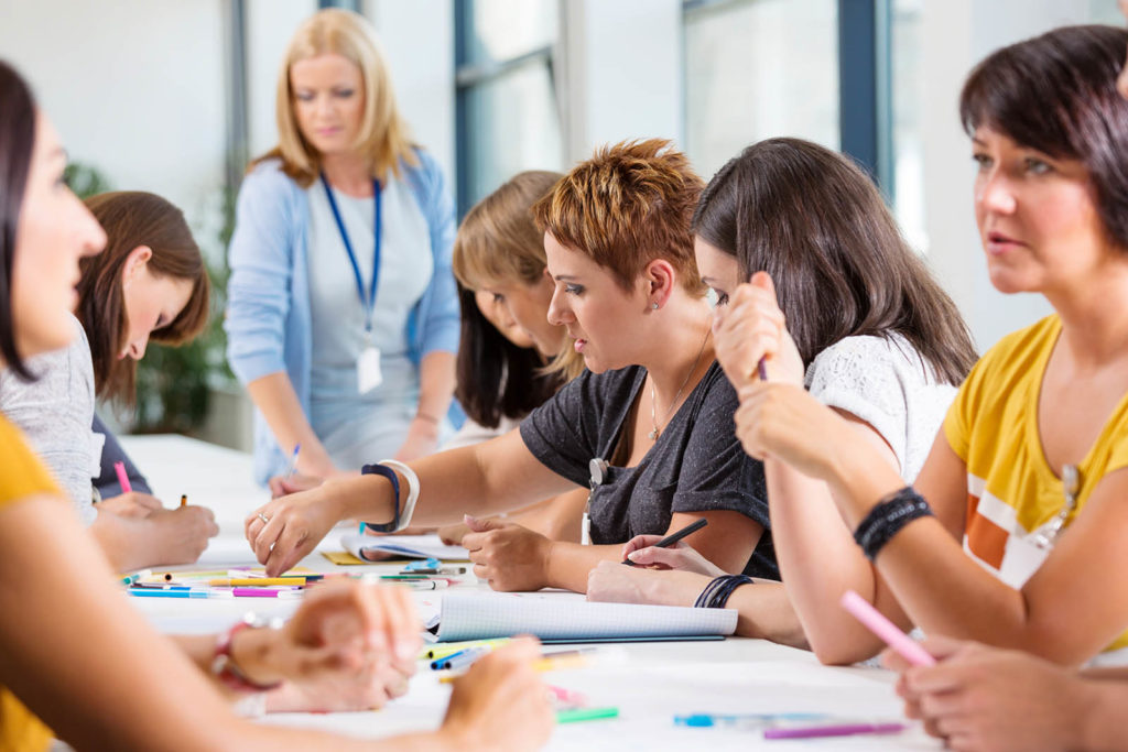 Group of women at a training