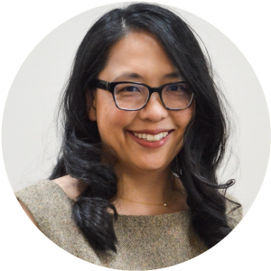 Pink White Simple Geometric Circle Profile Photo Instagram Post